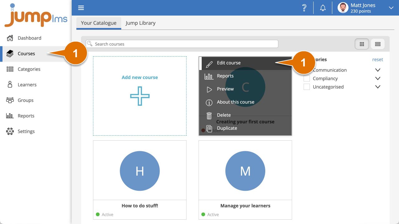 Click your profile picture