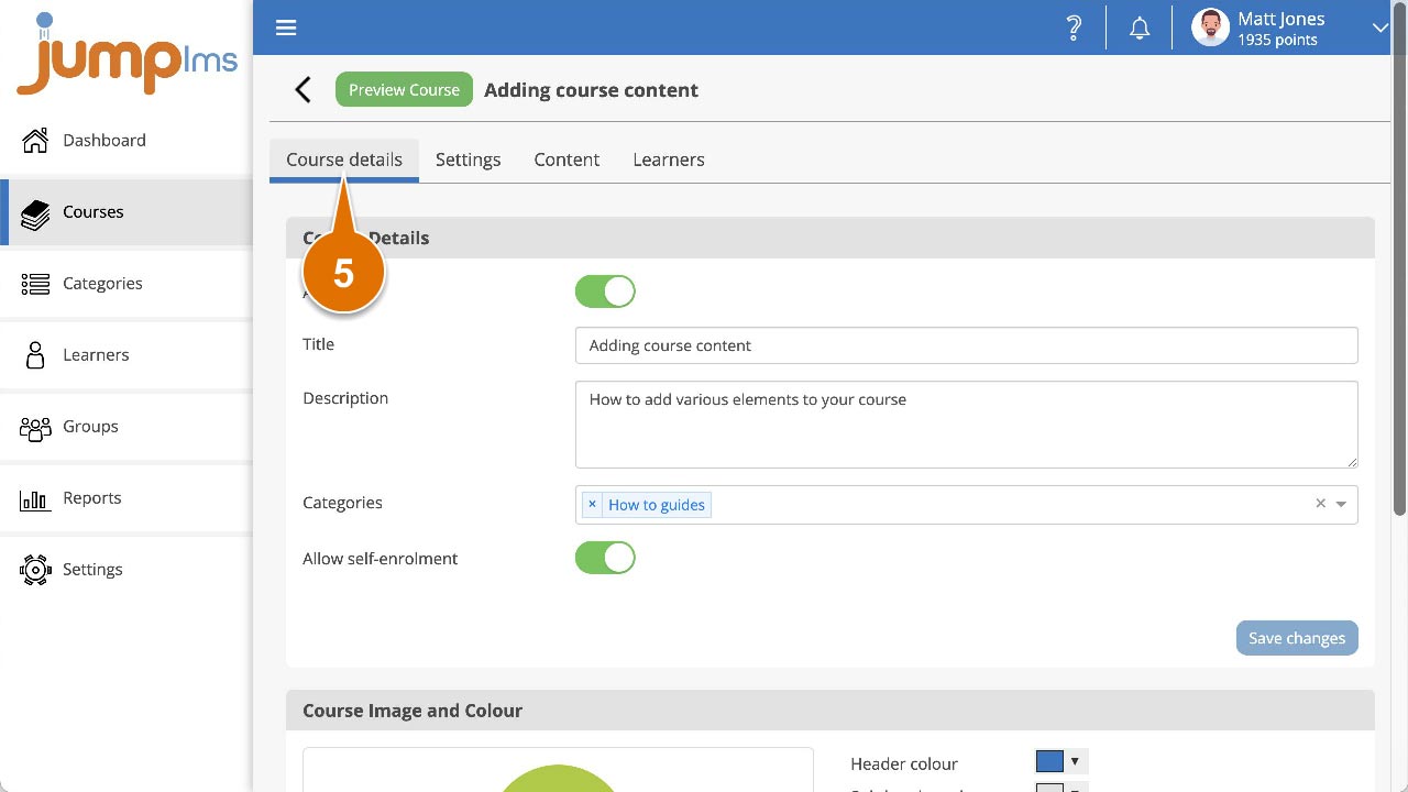 Click Course details