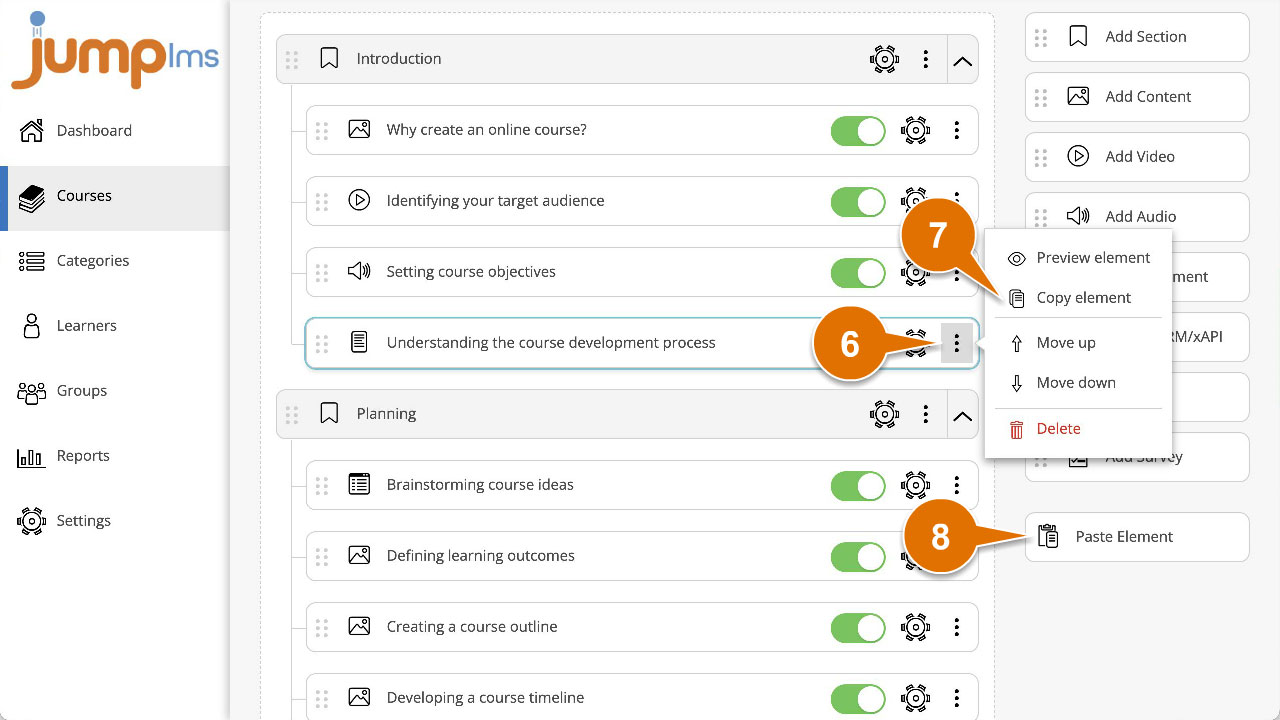 Click duplicate and paste