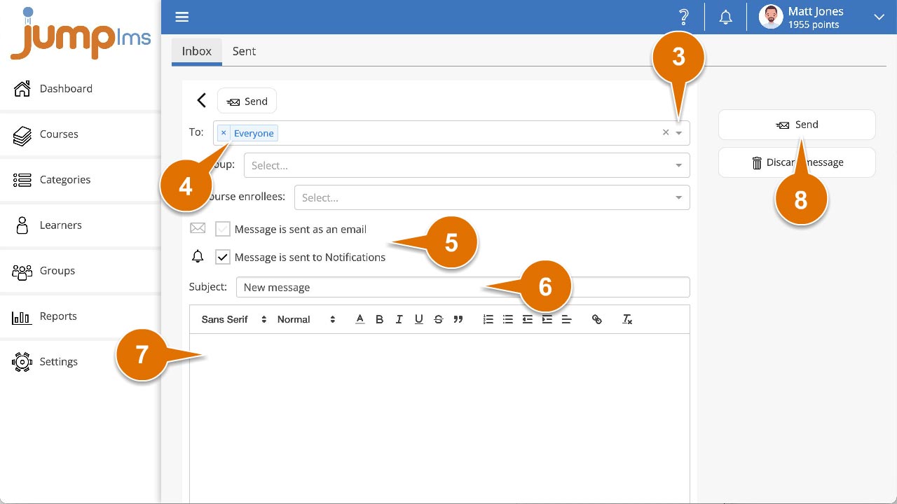 Compose the email and send it