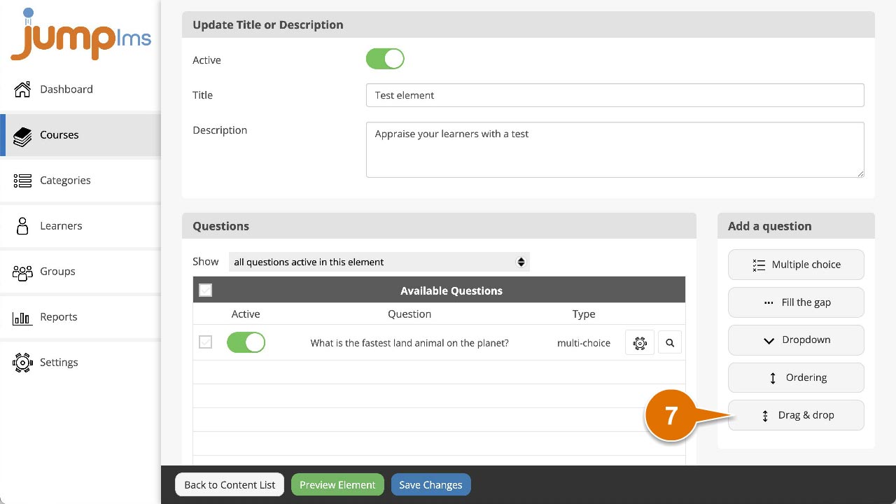 Click question type