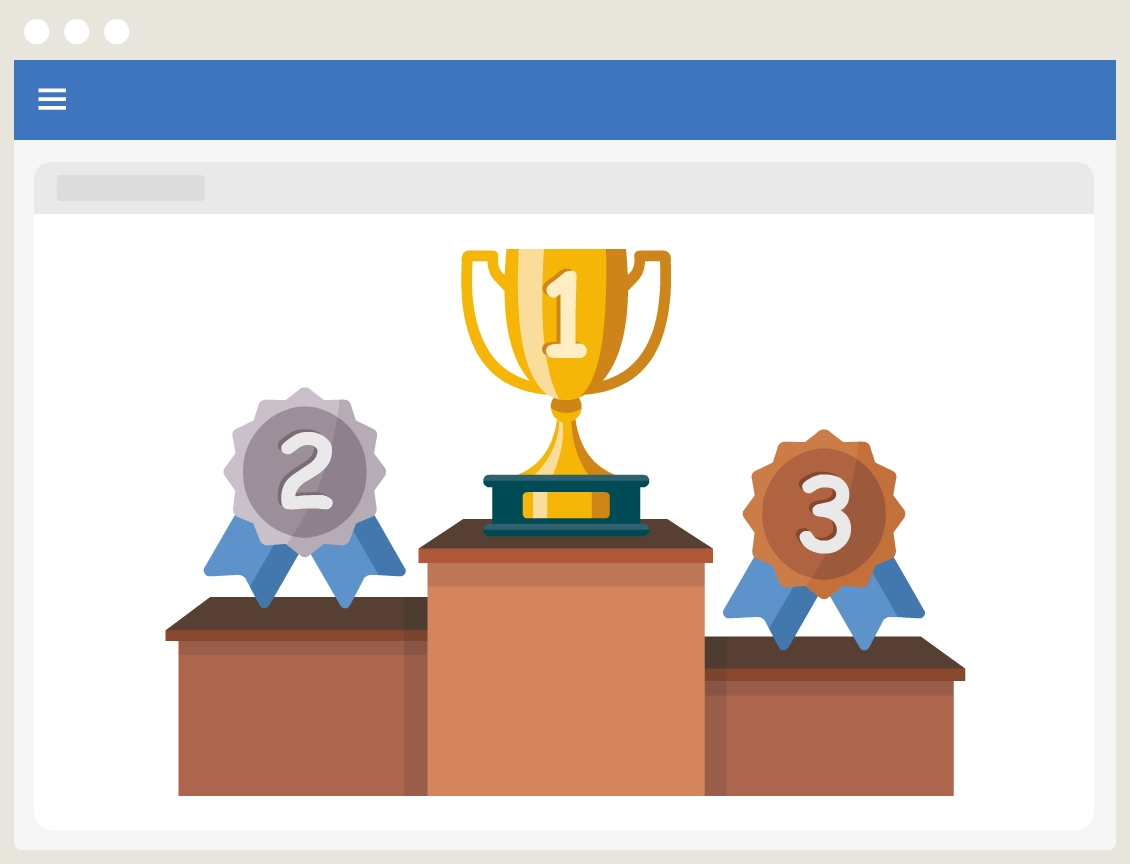 Gamification podium