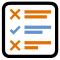 Tests and surveys icon